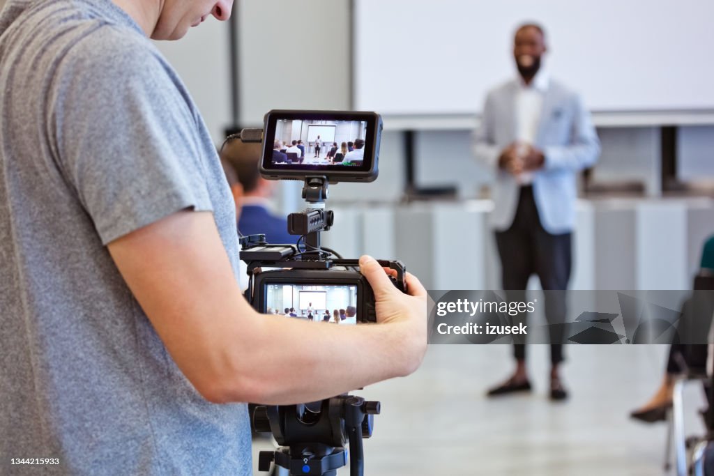 Semiar de negócios no centro de convenções