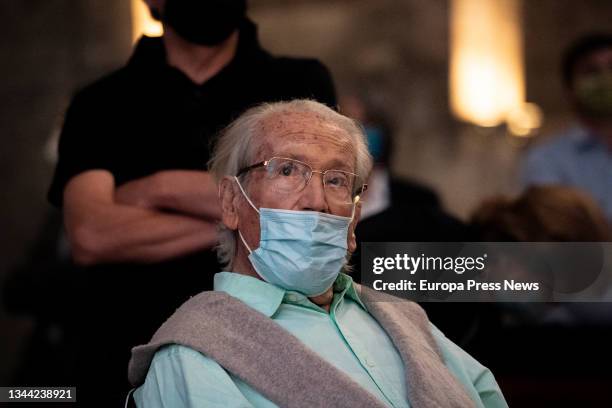 The architect Oriol Bohigas at the ceremony in which they have awarded the 'honoris causa' to the architect Ricard Bofill in the Basilica Santa Maria...