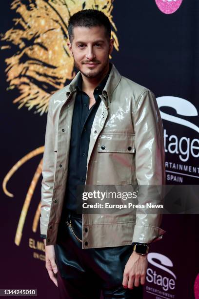 Journalist Nando Escribano poses at the vip premiere of 'Tina, The Musical' at the Teatro Coliseum de Gran Via, on 30 September, 2021 in Madrid,...