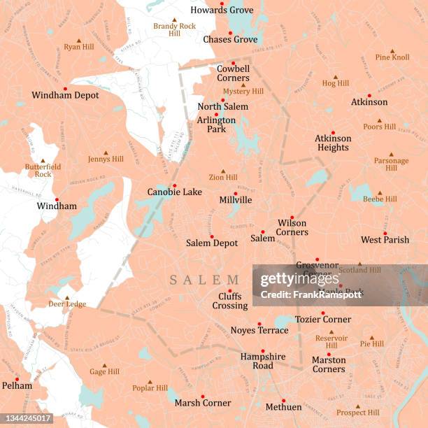 1 423 Salem Nh Stock Photos High Res Pictures And Images Getty Images Nh Rockingham Salem Vector Road Map 
