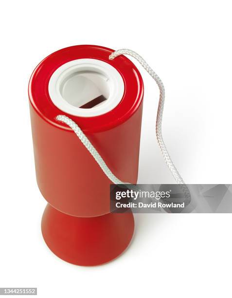 a red charity donation box on a white background - donation box white background stock pictures, royalty-free photos & images