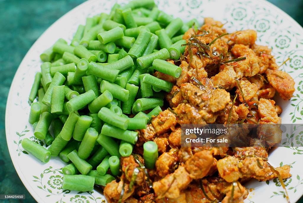 Fried spicy pork with ginger