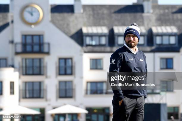 Romain Langasque of France looks on during Day Two of The Alfred Dunhill Links Championship at Carnoustie Links on October 01, 2021 in Carnoustie,...