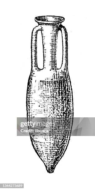 antique illustration: amphora - amphora stock illustrations
