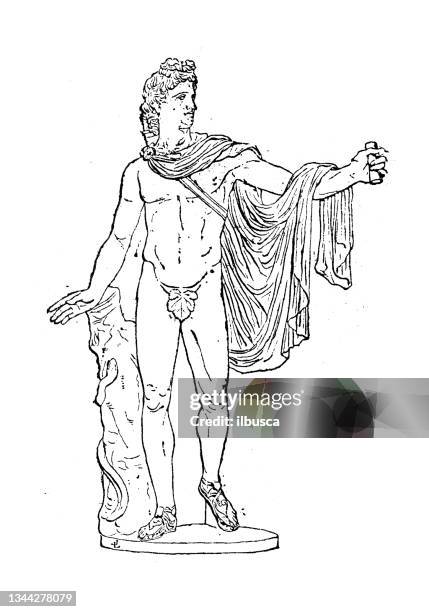 antique illustration: apollo - apollo stock illustrations