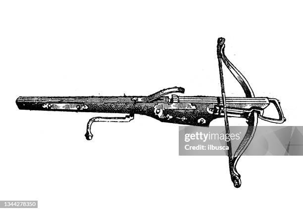 Crossbow Drawing Reference 79 Crossbow Drawing High Res Illustrations - Getty Images