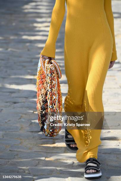 Model walks the runway during the Chloe Womenswear Spring/Summer 2022 show as part of Paris Fashion Week on September 30, 2021 in Paris, France.