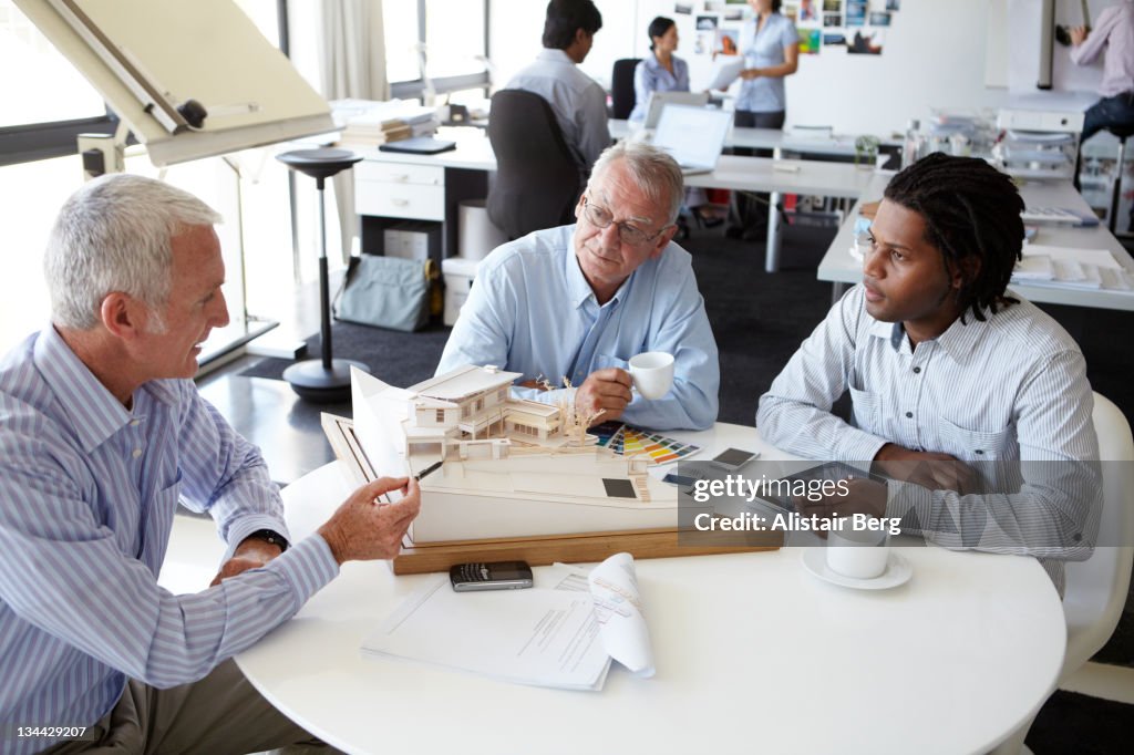 Meeting in an architects office