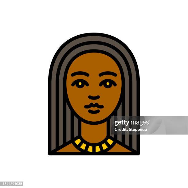 african beauty woman - african american women hair stock illustrations