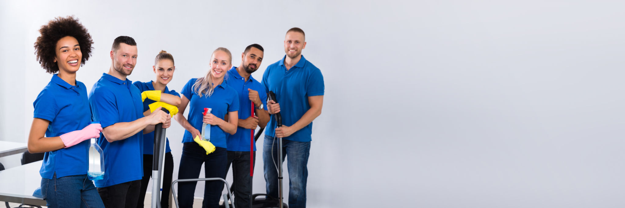 professional cleaning team