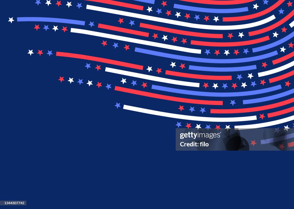 星条旗愛国的な米国の背景