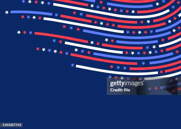 stars and stripes patriotic usa background - patriotism stock illustrations