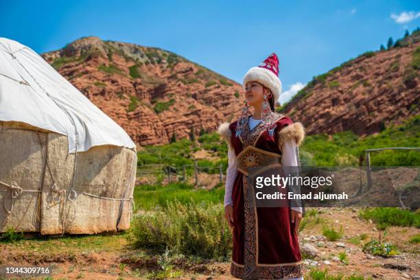 remarkable jeti-oguz valley, issyk-kul, kyrgyzstan - kyrgyzstan people stock pictures, royalty-free photos & images