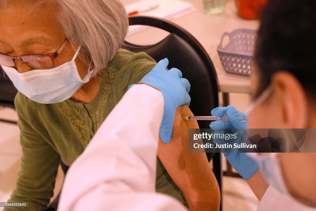 Vaccination Clinic Administers Booster Shots In California