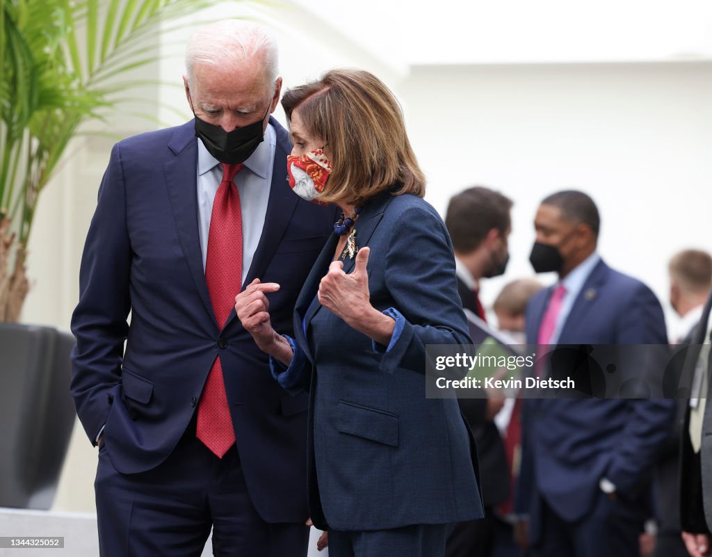 President Biden Meets With House Democrats To Break A Stalemate On His Infrastructure Deal