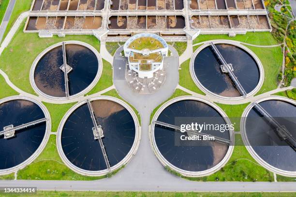 wastewater treatment plant - filtration stock pictures, royalty-free photos & images