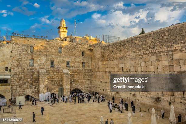 jerusalén israel muro de las lamentaciones - jerusalem old city fotografías e imágenes de stock