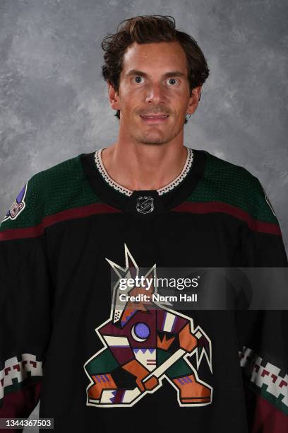 Loui Eriksson of the Arizona Coyotes poses for his official headshot for the 2021-2022 season on September 22, 2021 at the Gila River Arena in...