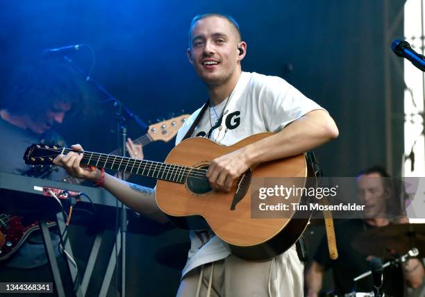 Dermot Kennedy performs during the ACL Music festival at Zilker Park on October 01, 2021 in Austin, Texas.