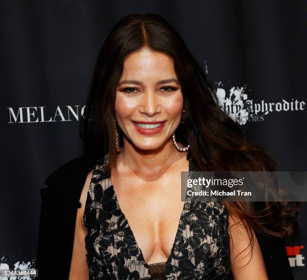 Adriana Fonseca attends the Los Angeles premiere of "Melancolia" held at TCL Chinese Theatre on October 01, 2021 in Hollywood, California.