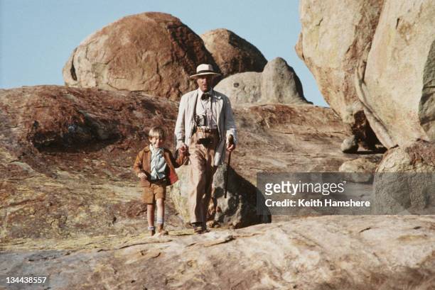 Child actor Guy Witcher as the 7-year-old P.K. And Armin Mueller-Stahl as Doc, his mentor, in the film 'The Power of One', 1992.