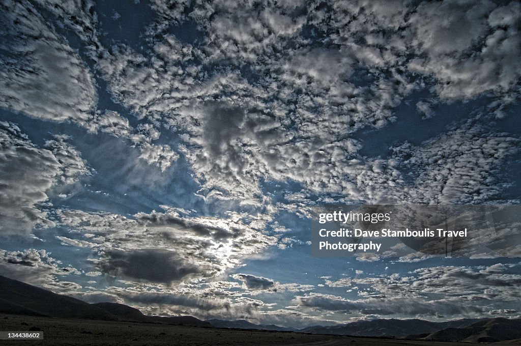 Clouds in Orkhon river valley, Mongo