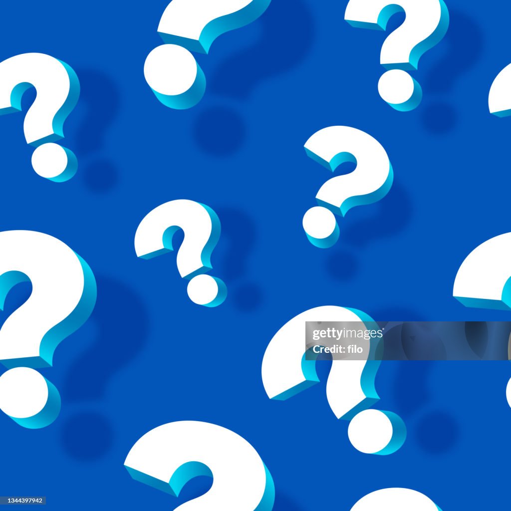 Seamless Question Mark Background