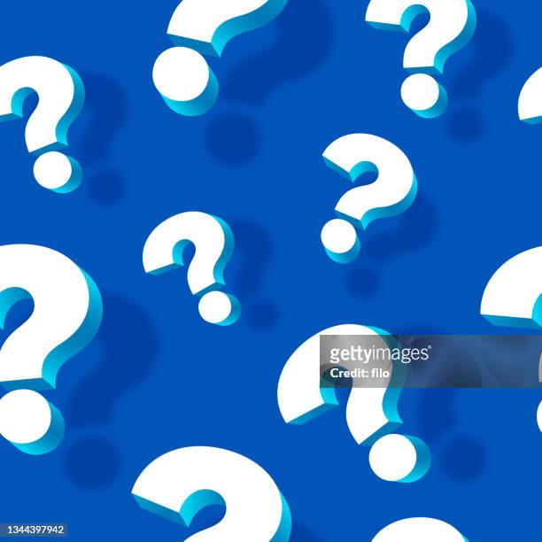 seamless question mark background - mystery stock illustrations
