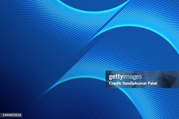 abstract shiny bright blue waves banner design - digital composite 幅插畫檔、美工圖案、卡通及圖標