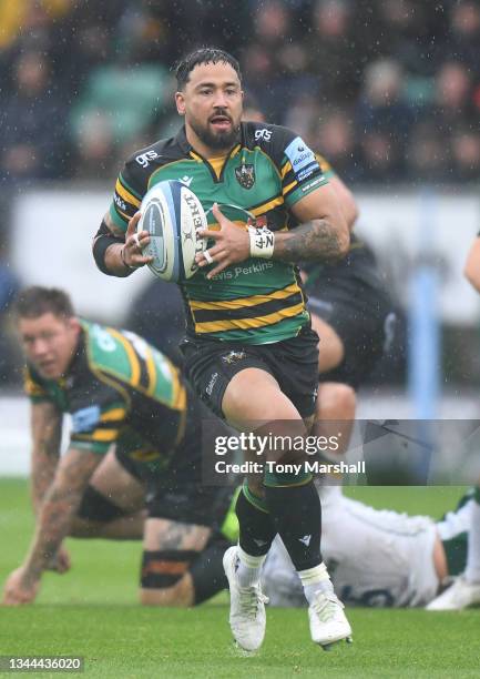 Matt Proctor of Northampton Saints during the Gallagher Premiership Rugby match between Northampton Saints and London Irish at Franklin's Gardens on...