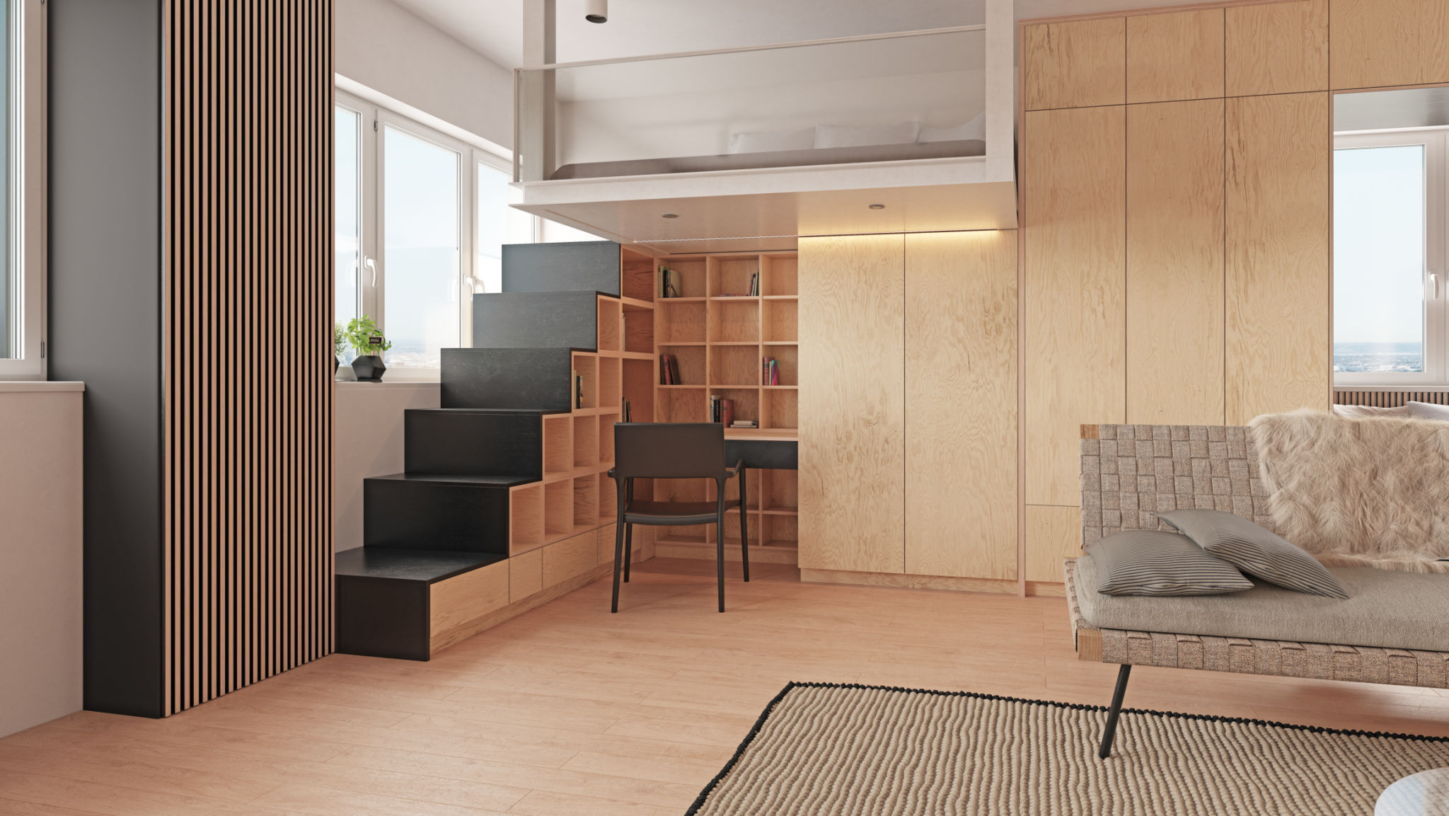 compact apartment design