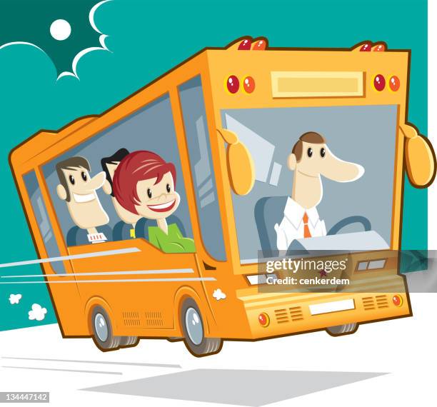 13 Running Bus Cartoon Stock Photos, High-Res Pictures, and Images ...