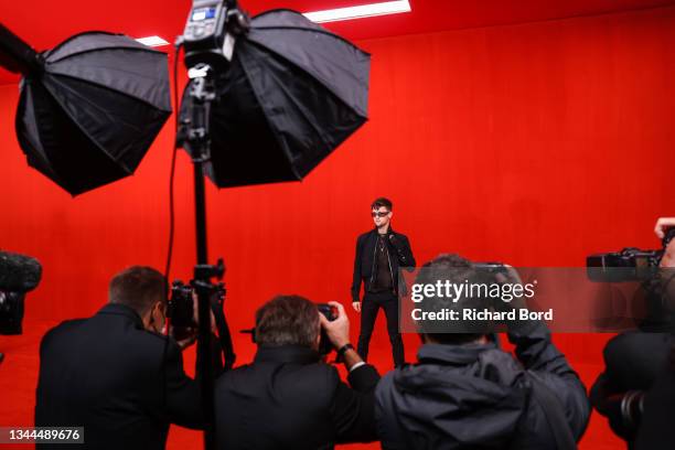 General view of atmosphere on the runway during the Balenciaga Womenswear Spring/Summer 2022 show as part of Paris Fashion Week at Theatre Du...