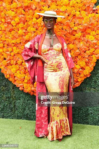 Jodie Turner-Smith attends the Veuve Clicquot Polo Classic Los Angeles at Will Rogers State Historic Park on October 02, 2021 in Pacific Palisades,...