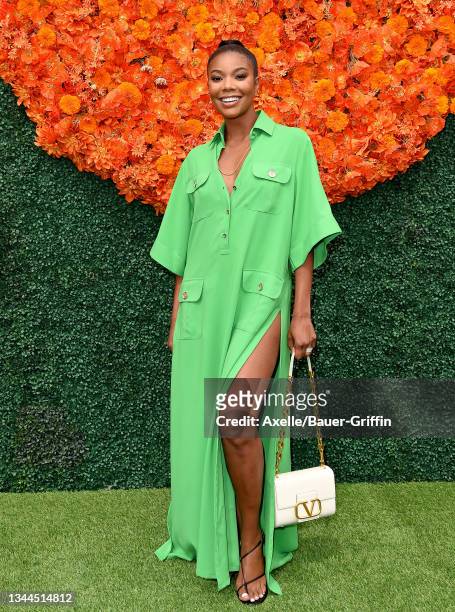Gabrielle Union attends the Veuve Clicquot Polo Classic at Will Rogers State Historic Park on October 02, 2021 in Pacific Palisades, California.