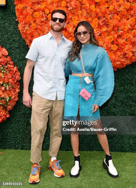 Bryan Greenberg and Jamie Chung attend the Veuve Clicquot Polo Classic at Will Rogers State Historic Park on October 02, 2021 in Pacific Palisades,...