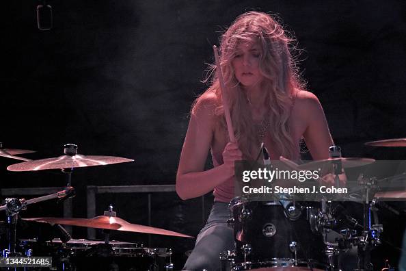 Rob Colucci Brooke Colucci of the band Plush performs during LRS Fest 2021 at ...
