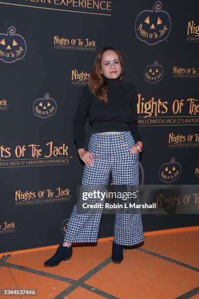 Guest attends "Nights Of The Jack" Friends & Family Preview at King Gillette Ranch on October 02, 2021 in Calabasas, California.