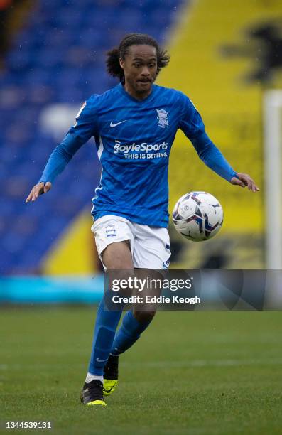 Tahith Chong of Birmingham City during the Sky Bet Championship match between Birmingham City and Nottingham Forest at St Andrew's Trillion Trophy...