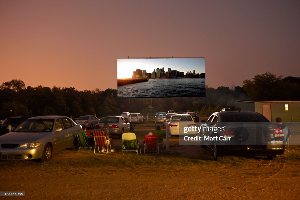 Drive in movie theater