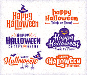 Group of greetings and for Halloween