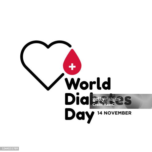 world diabetes day. november diabetes awareness month. vector illustration stock illustration - diabetes ribbon stock illustrations