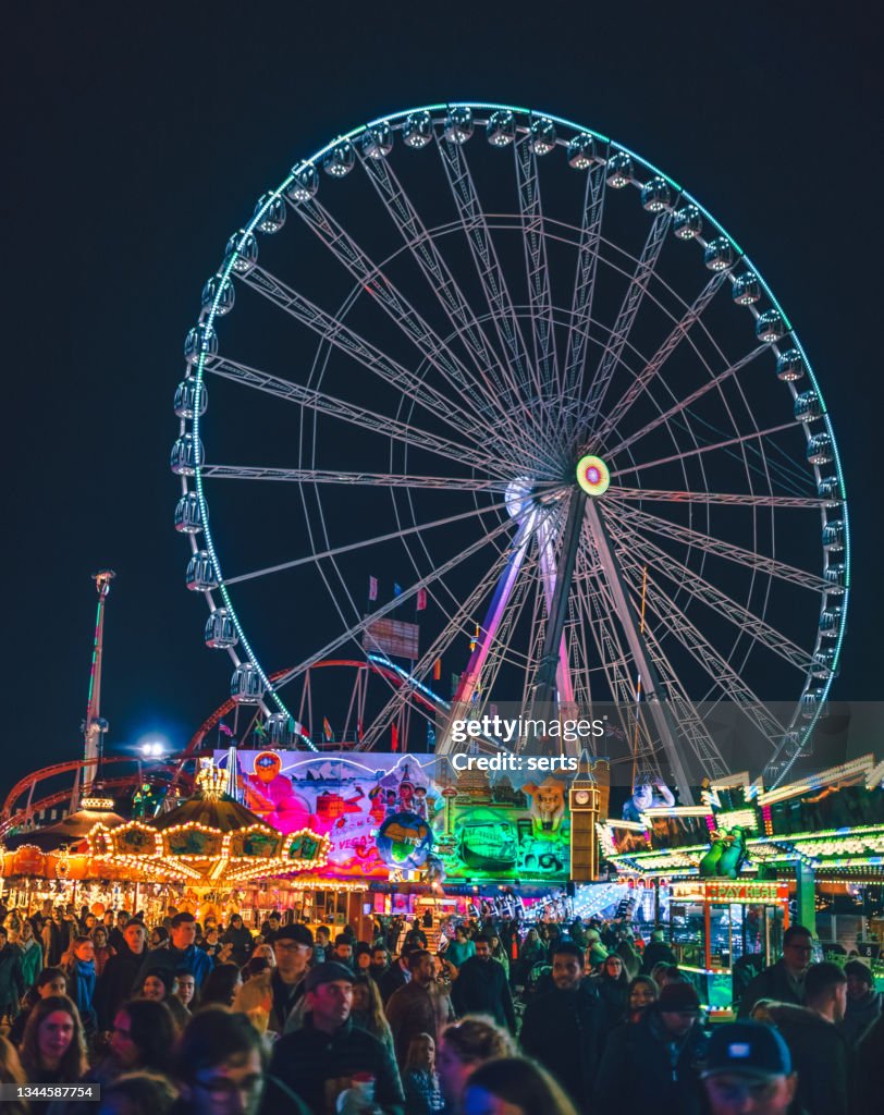 Winter Wonderland - Christmas themed amusement park in Hyde Park, London, UK