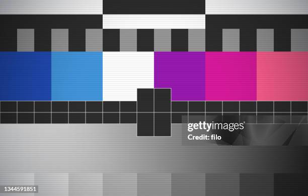 testmuster-glitch-bildschirm - testbild stock-grafiken, -clipart, -cartoons und -symbole