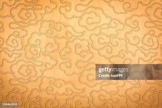 chinese auspicious clouds pattern - chinese cultuur stockfoto's en -beelden