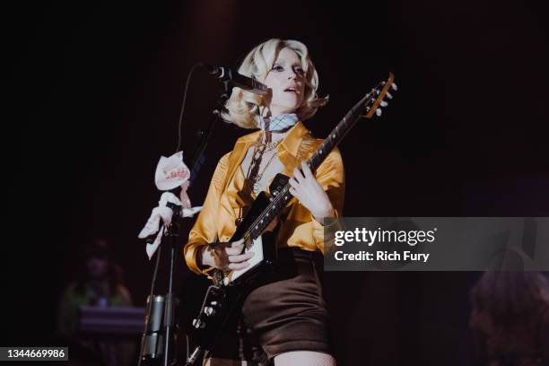 St. Vincent performs onstage during Austin City Limits Festival at Zilker Park on October 03, 2021 in Austin, Texas.