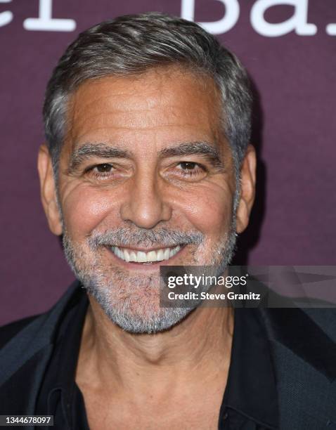 George Clooney arrives at DGA Theater Complex on October 03, 2021 in Los Angeles, California.