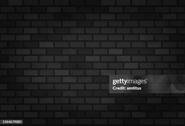 ilustraciones, imágenes clip art, dibujos animados e iconos de stock de pared de ladrillo negro - pared de ladrillos