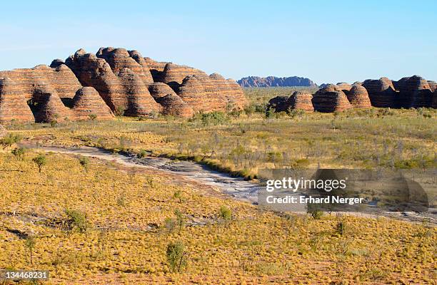 sandstone formation in the purnululu national park, bungle bungle, australia - bungle bungle range stock pictures, royalty-free photos & images