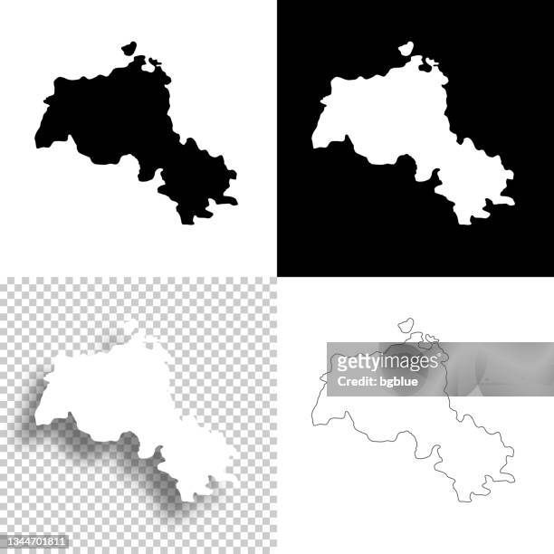 kurdistan maps for design. blank, white and black backgrounds - line icon - erbil stock illustrations